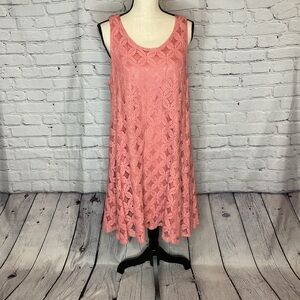 Jesse & J Coral Sleeveless A-Line Lace Dress 3X